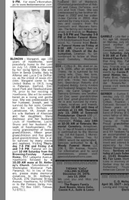 Obituary for Margaret DeMarco BLONDIN (Aged 100).jpg